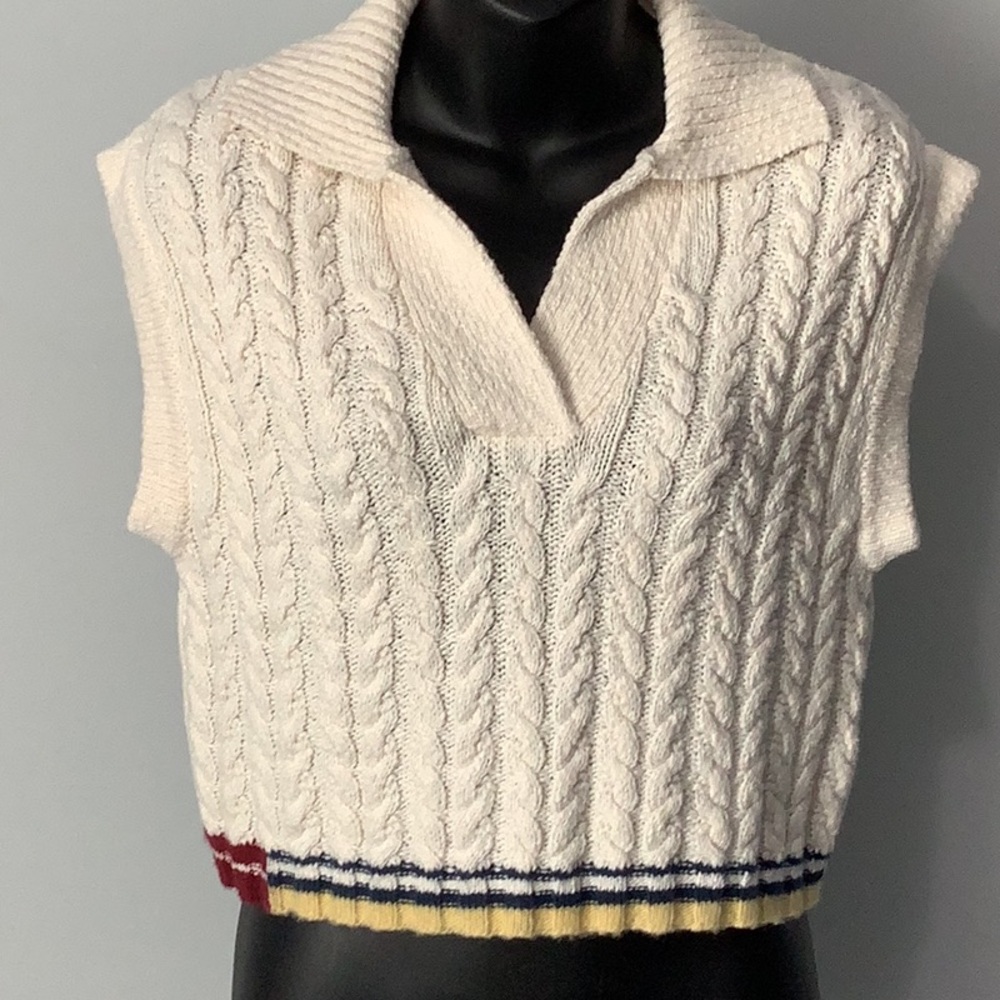 ANTHROPOLOGIE MAEVE Cable Knit Vest - Picture 2 of 14